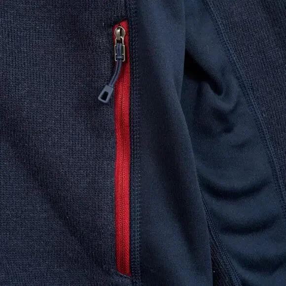 Patagonia Men’s Performance Better Sweater Hoody Blue/Navy Red Zippers Size M - Picture 8 of 12